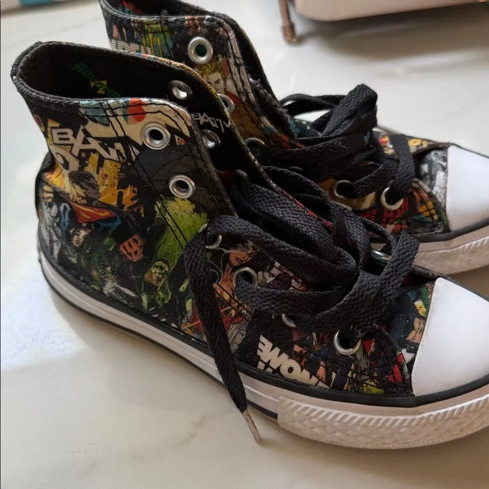 CONVERSE Comic Book High-Top Sneakers LIMITED EDITION justice league